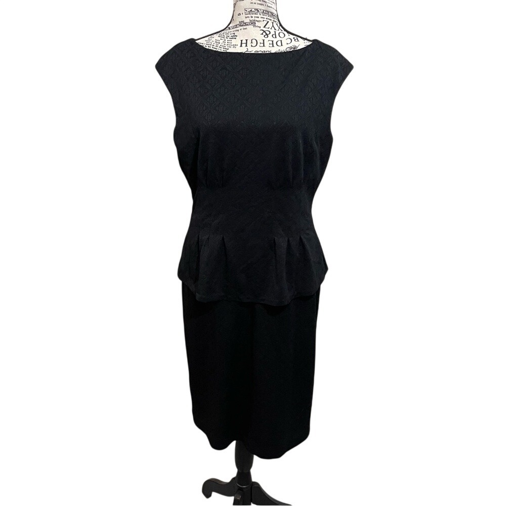 American‎ Living Black Textured Dress